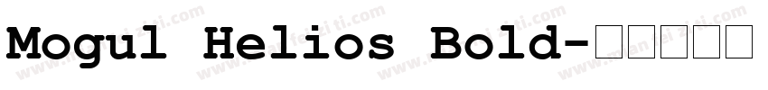 Mogul Helios Bold字体转换